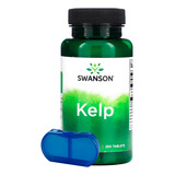 Kelp Iodo Algas Marinha 225mcg Swanson 250tabs + Porta Cáps