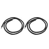 Kemcatui 2 Peças De Varinha De Bolha De Aquário De 120 Cm Barra De Bolha De Ar Para Parede De Cortina De Ar Tubo De Borracha Flexível E Dobrável Para Tanque De Peixes Preto