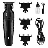 KEMEI Aparador De Cabelo Preto Para Homens Lâmina Ajustável Sem Fio Aparador De Barbeiro Profissional Cortador Elétrico Para Cortar Cabelo Recarregável Por USB Sem Fio Cortador De Cabelo Km 2299
