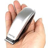 KEMEI Mini Clippers Aparador De Pelos Sem Fio Kit De Corte Automático Com Tesouras De Aço Inoxidável