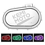 KEMIMOTO Capa De Embreagem Externa X3 Com Luzes RGB Capa De Cinto X3 X3 Transparente CVT Capa De Caixa De Placa De Embreagem Compatível Com 2018 2022 Can Am Maverick X3 E X3 Max Substitui OEM Novo 420212505