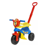 Kendy Triciclo Baby Dog Azul E Vermelho Suporta 16kg Motoca