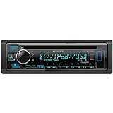 KENWOOD KDC BT382U CD Car Stereo Receiver With Bluetooth AM FM Radio Variable Color Display Front High Power USB Alexa Built In And SiriusXM Ready