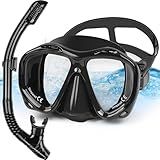 Kerdele Mascara De Mergulho- Máscara E Snorkel- Mascara Mergulho Snorkel- Kit Óculos De Mergulho- Kit Snorkel E Óculos De Mergulho- Kit De Mergulho Máscara