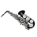 KERREY Saxofone Alto Preto Instrumento De Sopro Trompa Grande Bronze Eb E Flat Sax Estudante De Saxofone Iniciante