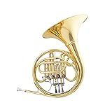 Kerrey Trompa Francesa Latão Instrumento Musical De Trompa Francesa Golden B Com Quatro Teclas E Uma Linha Dividida