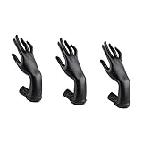KESYOO 3 Pecas Porta Colar De Mão Porta Jóias Para Manequim Prateleira De Exibição Joias Mão De Manequim Mão De Exibição De Jóias Portátil Joalheria Modelo De Mão Suporte De Exibição