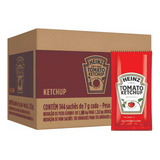 Ketchup Em Sachê 7g Heinz Caixa Com 144 Sachês 1 008kg