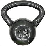 Kettlebell Emborrachado Alça Longa 16 Kg