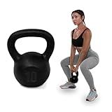 Kettlebell Pintado 10Kg Para Treino Funcional Peso De Treinamento Cross Em Casa Musculação Academia Fitness