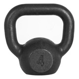 Kettlebell Pintado 4kg P Treino Funcional E Ginastica Peso Academia Cor Preto