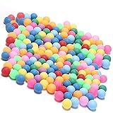 KEVENZ Pacote Com 60 Bolas De Pingue Pongue  Bolas De Tênis De Mesa De Cores Sortidas  Bolas De Pongue Multicoloridas Para Jogos De Pong  Artes E Artesanato  Decoração De Festa E Brinquedo Para Animais De Estimação