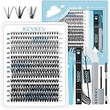 KevKev Lash Extension Kit 300Pcs Kit De Clusters De Cílios DIY Kit De Extensão De Cílios Com Laço E Selo Removedor De Cílios Aplicador De Cílios Wispy Lashes Look Like Extensions Gift Kit 20D 40D 50D D 10 18mix 