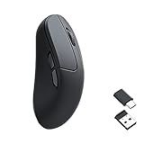 Keychron M3 Mini Mouse óptico Para Jogos Sem Fio, Tri-mode 2,4 Ghz/bluetooth 5.1/com Fio, Sensor Pixart Paw 3395, 26000 Dpi, Retroiluminação Led Rgb, Botão Macro Programável Leve Para Windows/mac -