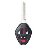 Keymall Substituição Do Chaveiro Remoto De Entrada Sem Chave Para Mitsubishi Lancer 2008 2009 2010 2011 2012 2013 2014 2015 -Fcc-Oucg8D-625M-Ap-N-6370A477- 4 Botões