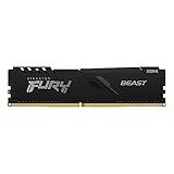 KF426C16BB 16   Memória De 16GB DIMM DDR4 2666Mhz FURY Beast 1 2V 1Rx8 288 Pinos Para Desktop Gamers  Preto