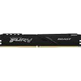 KF432C16BB 32 Memória De 32GB DIMM DDR4 3200Mhz FURY Beast 1 35V 2Rx8 288 Pinos Para Desktop Gamers Preto