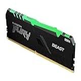 KF432C16BBA 8 Memória De 8GB DIMM DDR4 3200Mhz FURY Beast RGB 1 35V 1Rx8 288 Pinos Para Desktop Gamers