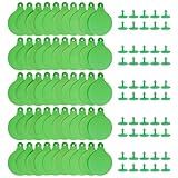 KHEARPSL Etiquetas De Orelha De Gado Grandes  Etiquetas De Orelha De Gado Em Branco Para Identificação De Animais Para Vaca  Gado  Bezerro  Porco  Cabra  Ovelha  Cavalo  50 Peças  Verde 