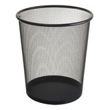 Ki 4 Lixeira Metal Aramado Cesto Lixo Escritório 8l Preto