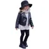 Kids Girl Boy Coat Outwear Roupas De Jaqueta Curta De Couro