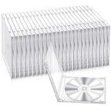 Kigley 25 Capas De Plástico Para CD Jewel Capa De DVD Transparente única Para Capa De DVD Padrão Para Substituição De Proteção Padrão 10 4 Mm Transparente 