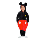 Kigurumi Pijama Macacão Pelúcia Mickey Minnie Mouse Disney