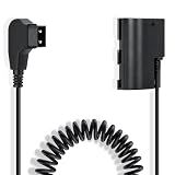 Kimaru Cabo De Bateria Fictício D-TAP Para LP-E6NH LP-E6N LP-E6 Para Câmeras Canon EOS R R5 R6 R7-80D 70D 60D 90D- 5D Mark II III IV- 6D 7D- 6D Mark II- 7D Mark II- 60Da 5Ds 5Ds R-