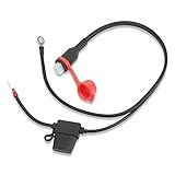 KIMISS Terminal Chicote Bateria Conector Fundido À Prova D Água Fio 1 4in M6 Argolas Substituição Para Optimate 2 3 Para TM Style