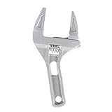 Kimllier Chave De Abertura Grande De Haste Curta De 6 A 68 Mm Chave Ajustável Para Banheiro Chave Ultrafina De Mandíbula Larga Para Banheiro Cozinha Pia Porca Tubo De Lavatório