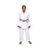 Kimono Adulto Reforçado Judo Jiu Jitsu Haganah Branco A2