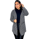 Kimono Casaco Cardigan Feminino Zig Zag Suzy Luxo
