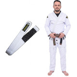 Kimono De Jiu Jitsu Trançado Grosso E Faixa Com Ponteira Bjj