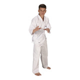 Kimono De Judo Mks Michi Branco Com Faixa Branca (iniciante)