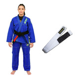 Kimono Feminino Jiu Jitsu Trançado Faixa