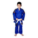 Kimono Infantil Judo Jiu Jitsu Reforçado Com Duas Faixas!!!