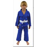 Kimono Infantil Juvenil Keiko Azul Reforçado Judo Jiu Jitsu