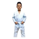 Kimono Infantil Liso + Faixa Branca Grátis