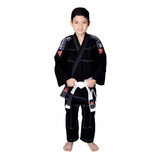Kimono Infantil Preto Jiu Jitsu Judo