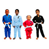 Kimono Infantil Reforçado Jiu-jitsu, Judo + Faixa De Brinde