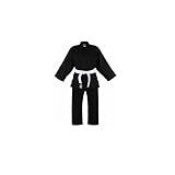 Kimono Infantil Reforçado Judo Jiu Jitsu  Haganah  Preto  M0