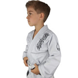 Kimono Infantil Trançado Black Ace Player Branco
