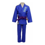 Kimono Jiu Jitsu - Trancado - Tradicional - Shiroi - Azul -
