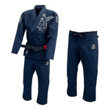 Kimono Jiu jitsu Bjj Krieger Phantom Azul Marinho E Cinza