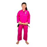 Kimono Jiu Jitsu Brazil Combat Kids Rosa Infantil