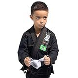 Kimono Jiu Jitsu Infantil Reforçado Karatê Judô Menino Menina Preto Rosa Azul Branco Juvenil Original Gorilla BR Idade 13 Anos 14 Anos Regular Preto 