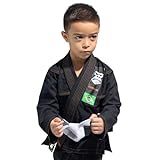 Kimono Jiu Jitsu Infantil Reforçado Karatê Judô Menino Menina Preto Rosa Azul Branco Juvenil Original Gorilla BR Idade 9 Anos 10 Anos Regular Preto 