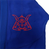 Kimono Jiu Jitsu Krieger Honor Azul Royal Com Vermelho