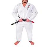 KIMONO JIU JITSU TRANÇADO ADULTO ATTACK 3 0  BRANCA  A3 
