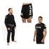 Kimono Jiu Jitsu Trançado + Bermuda No-gi + Rash Guards Bjj